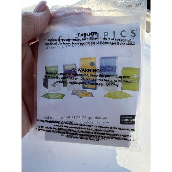 Chick-Fil-A Kids Meal Toy Activity TABLE TOPICS “FRIENDS” - Picture 2 of 3